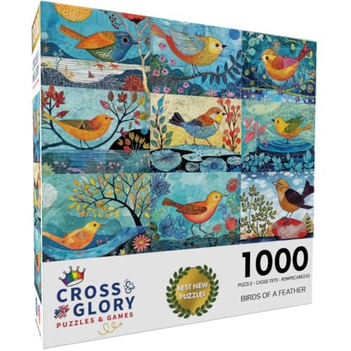 Cross & Glory Cross Glory Birds of a Feather 1000 Piece Jigsaw Puzzle for Adults Artistic Bird Portrait Artwork Premium RibbonCut Puzzle with Satin Finish - Image 5