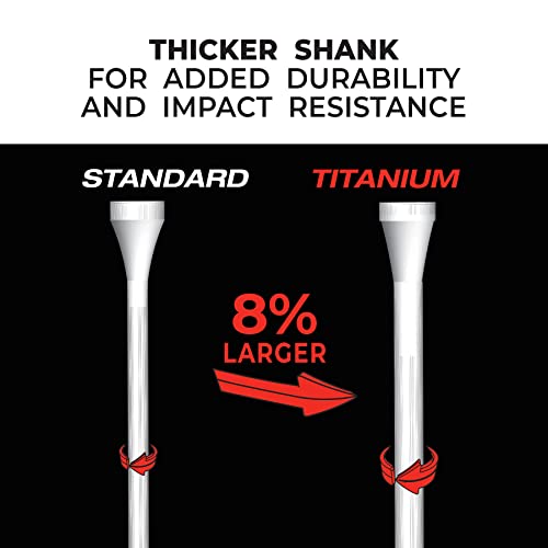 PrideSports PTS Titanium Strength Wooden Golf Tees | 75 Count, 2-3/4 Inch | 8% Thicker Shaft for More Durability - Image 5