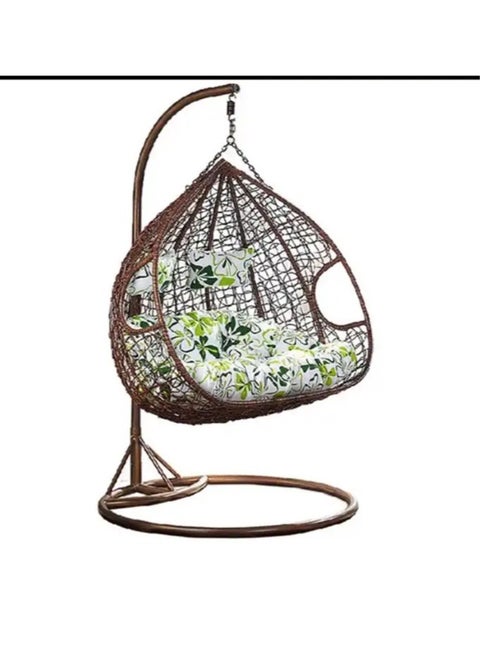 Eggshell-Shaped Double Seat Swing – Hanging Basket Swing for Two, Perfect for Relaxation and Fun