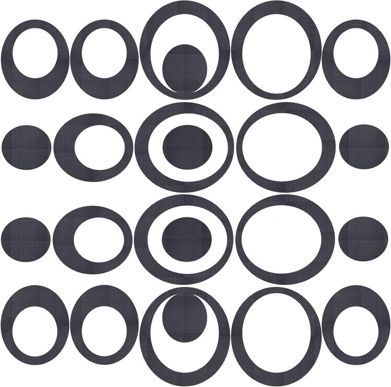 Tenare 45 Pieces Non Slip Bathtub Stickers for Adults Adhesive Anti Slip Oval Bath Treads Stickers Traction to Tubs Shower Traction Decals Appliques for Bath Showers Pools Boats Stairs(Gray) - Image 1