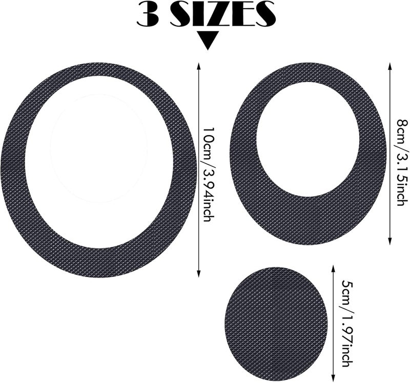 Tenare 45 Pieces Non Slip Bathtub Stickers for Adults Adhesive Anti Slip Oval Bath Treads Stickers Traction to Tubs Shower Traction Decals Appliques for Bath Showers Pools Boats Stairs(Gray) - Image 5