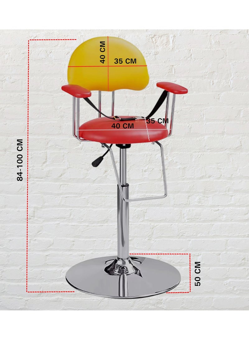 vintage Children's Salon Chair for Haircuts, Adjustable and Comfortable – A Stylish, Safe, and Fun Styling Chair for Kids, Perfect for Salons and Home Use. - Image 3