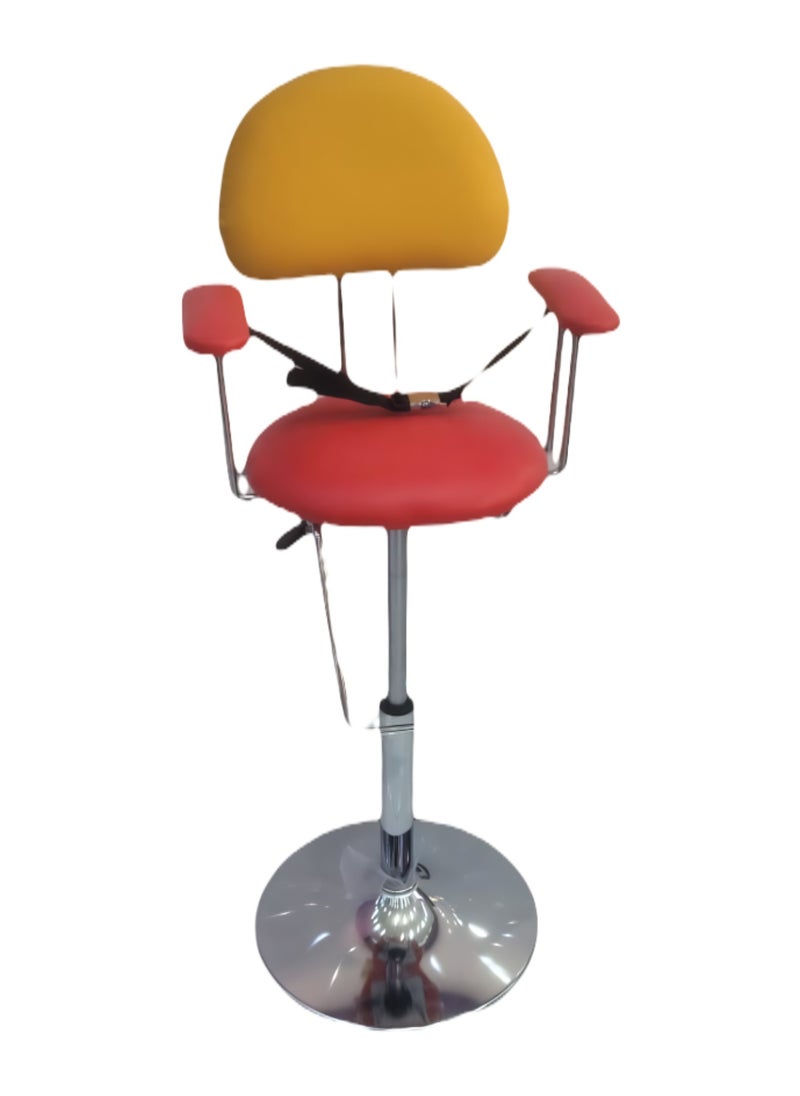 Vintage - Children's Salon Chair for Haircuts, Adjustable and Comfortable – A Stylish, Safe, and Fun Styling Chair for Kids, Perfect for Salons and Home Use. - Image 1