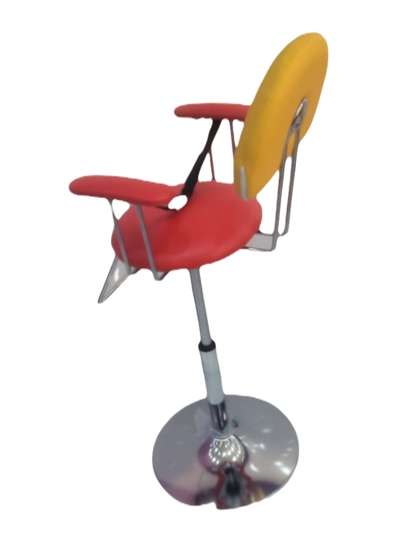 Vintage - Children's Salon Chair for Haircuts, Adjustable and Comfortable – A Stylish, Safe, and Fun Styling Chair for Kids, Perfect for Salons and Home Use. - Image 1