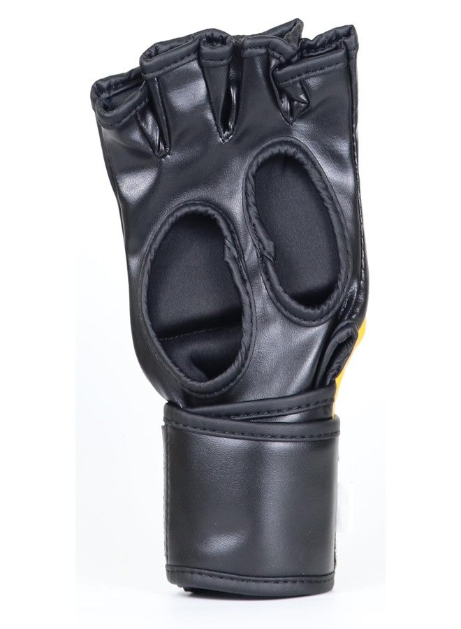 Kobo MMA Gloves for Martial Arts Sparring P.U Leather Open Palm Training Grappling Mitts | Great for Cage Fighting Punching Bag Muay Thai & Kick boxings - Image 3