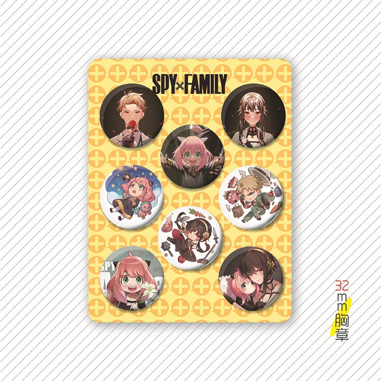 Anime Badge Set Of 8 Featuring Saotome Miku, Amane Yuki, And Hikaru Tenshou From Barji Guizi - Image 5
