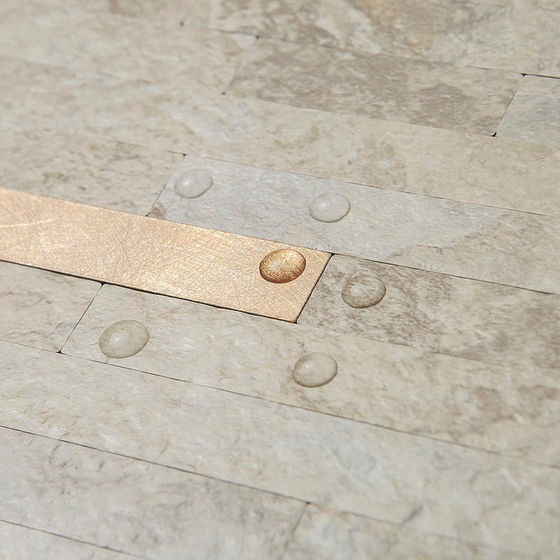 AULIGET 20 Sheets Faux Stone Peel and Stick Backsplash, Beige Marble Look PVC Wall Tiles Stick on Backsplash for Kitchen - Image 3