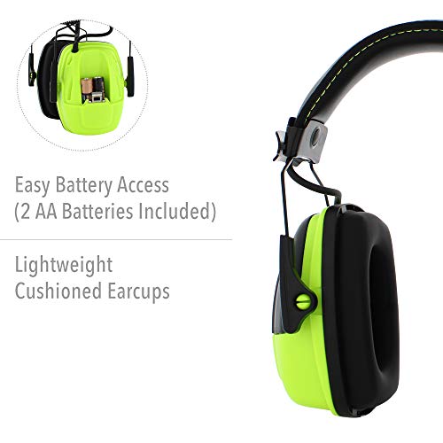 Howard Leight by Honeywell Sync Hi-Visibility Digital AM/FM Radio Earmuff (1030390),Bright Yellow/Green, Unisex - Image 5
