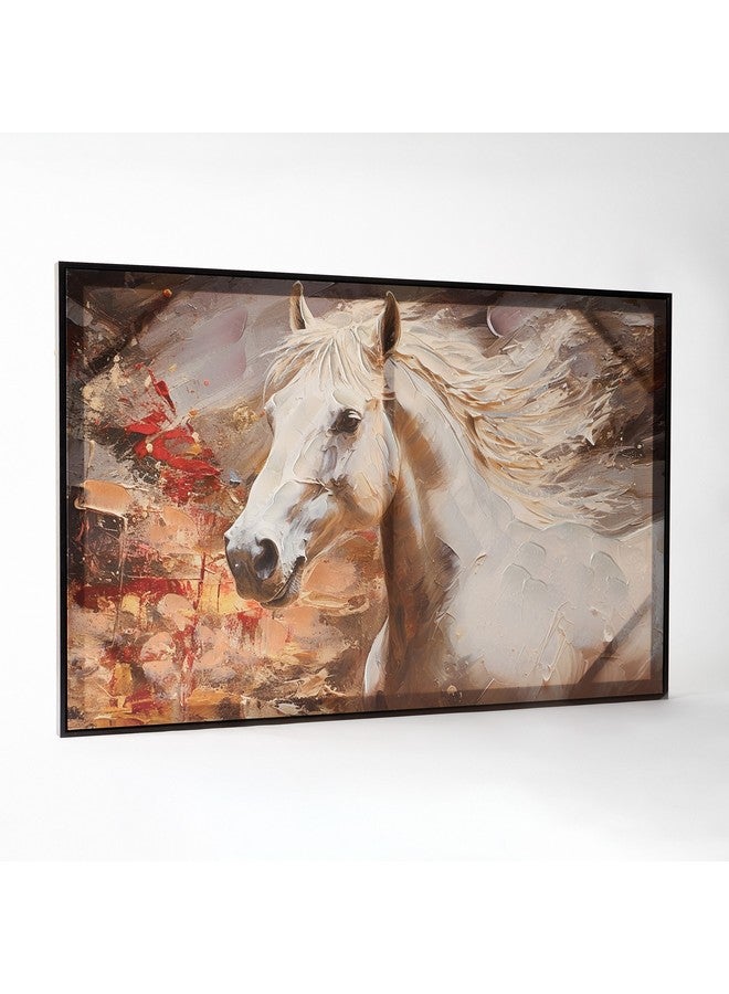 Home Box Ersel Horse Canvas Hand Painting 60 x 90 x 2.5 cm  - Image 1