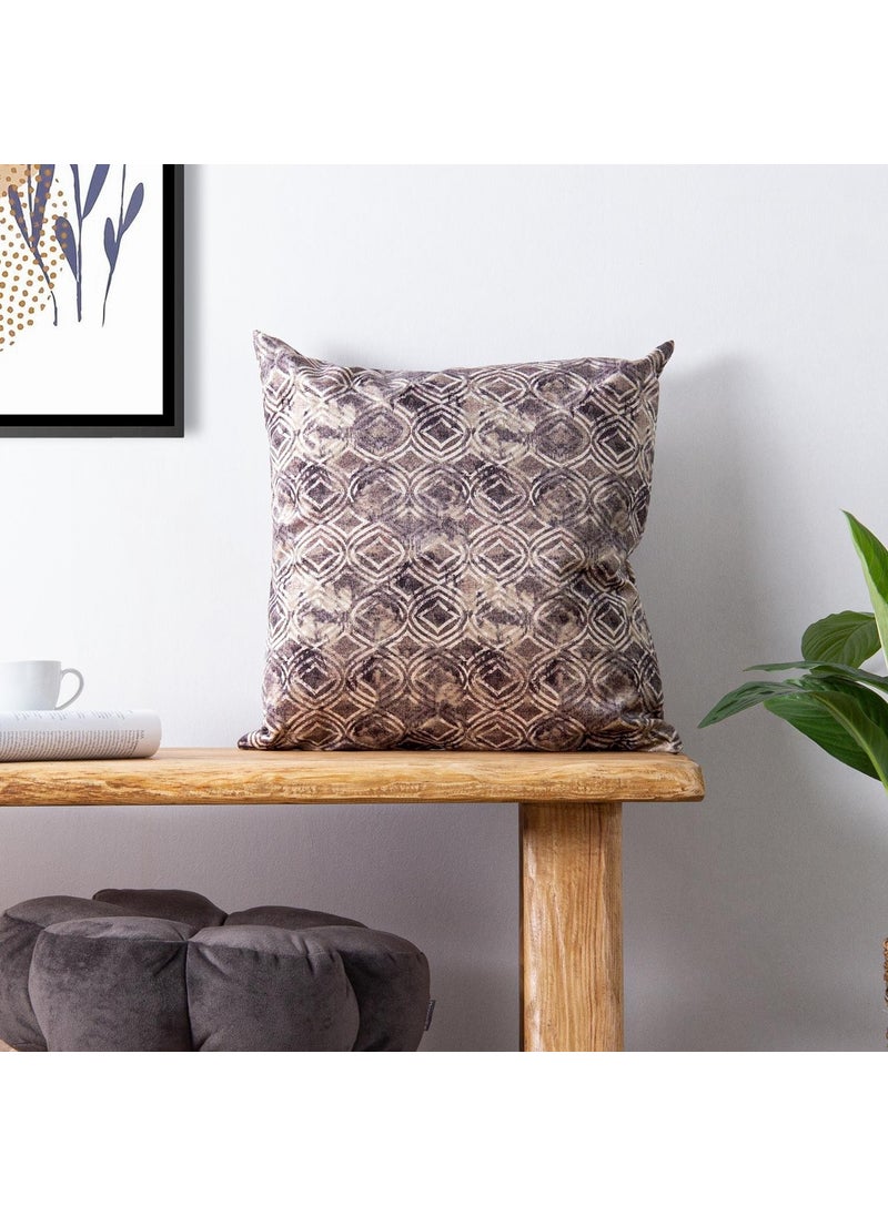 Homedius - وسادة كلاسيكية مزخرفة من القطيفة 45X45 سم - Image 1