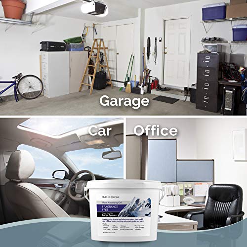 SMELLS BEGONE 1-Gallon Odor Absorber Gel - Air Freshener & Odor Eliminator for Homes, Garages & Commercial Buildings - Industrial Size - Fragrance Free - Image 4