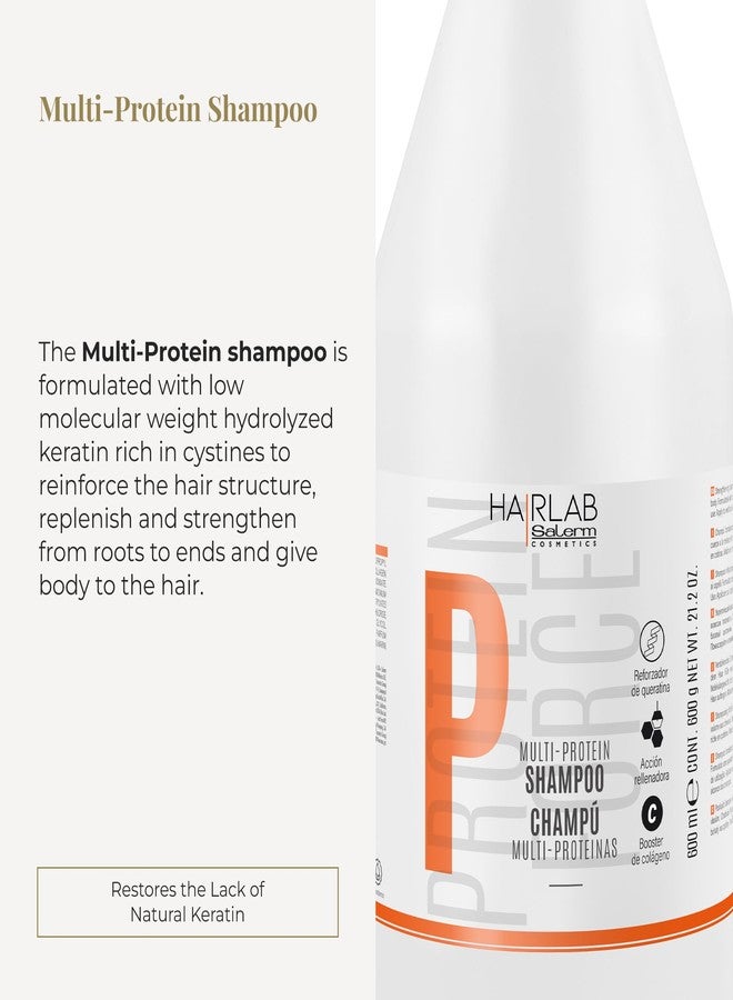 SALERM - Fortifying Shampoo - Multi-Protein Hair Lab Shampoo - 600 ml - Helps Nourish and Strengthen Hair - Improve Hair Appearance - Paraben-Free - Image 2