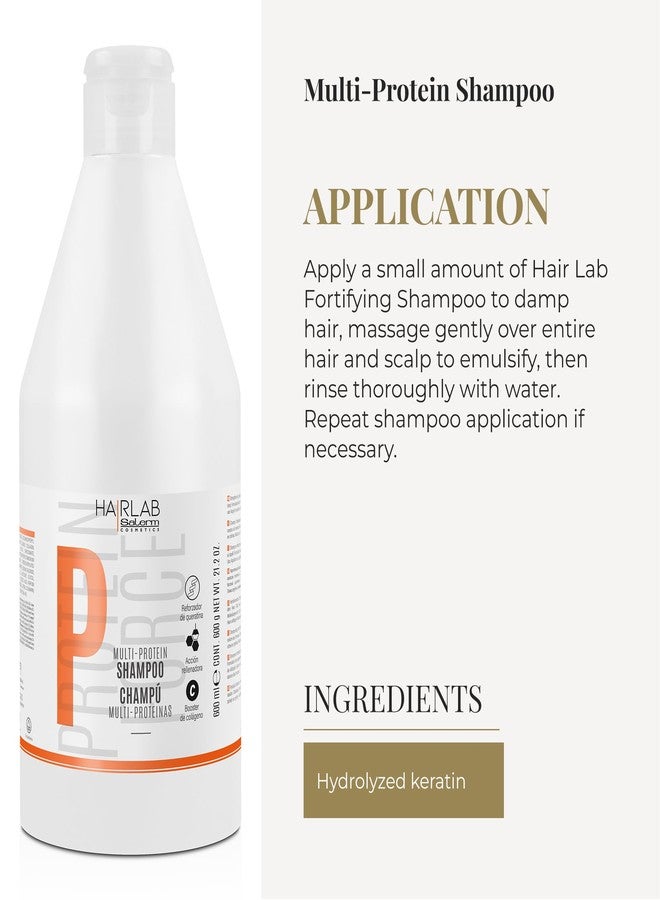SALERM - Fortifying Shampoo - Multi-Protein Hair Lab Shampoo - 600 ml - Helps Nourish and Strengthen Hair - Improve Hair Appearance - Paraben-Free - Image 4