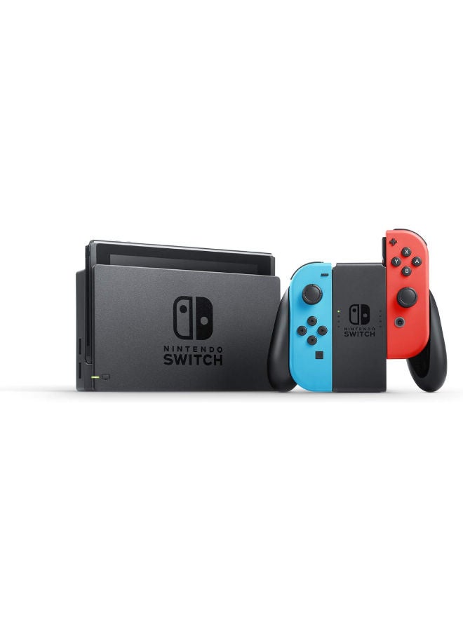 Nintendo Switch OLED (2021) Model - Neon Blue & Red Joy Con (Intl Version) - Image 2