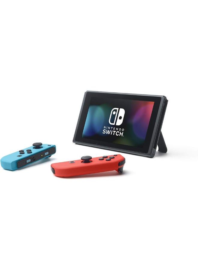 Nintendo Switch OLED (2021) Model - Neon Blue & Red Joy Con (Intl Version) - Image 4