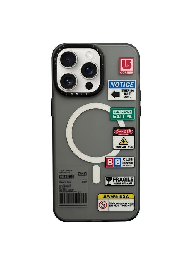 The Bros Case For iPhone 15 Pro Double-Layer Frosted IMD MagSafe Phone Case 