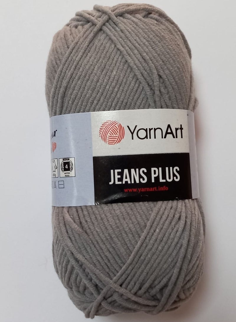 YarnArt Jeans Plus-Hand Knitting Yarn-Color No.46 (Pack of 4Pcs)