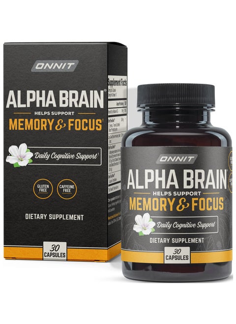 Alpha Brain Dietary Supplement - 30 Capsules