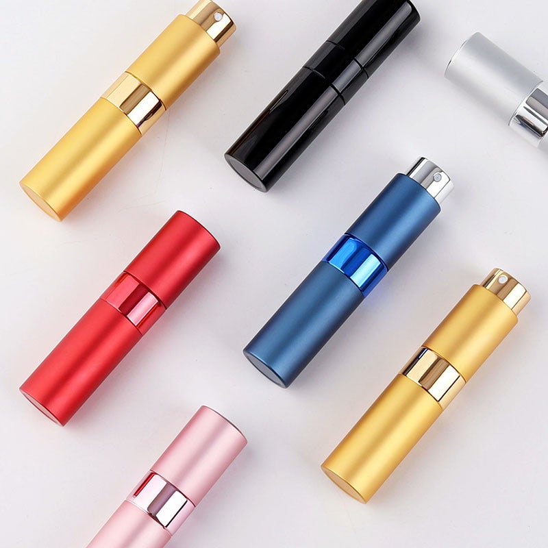 8Ml Perfume Dispensing Bottle Rotating Telescopic Portable Spray Sample Spray Bottle Glass Empty Bottle Can Be Printed With Logo - Image 2