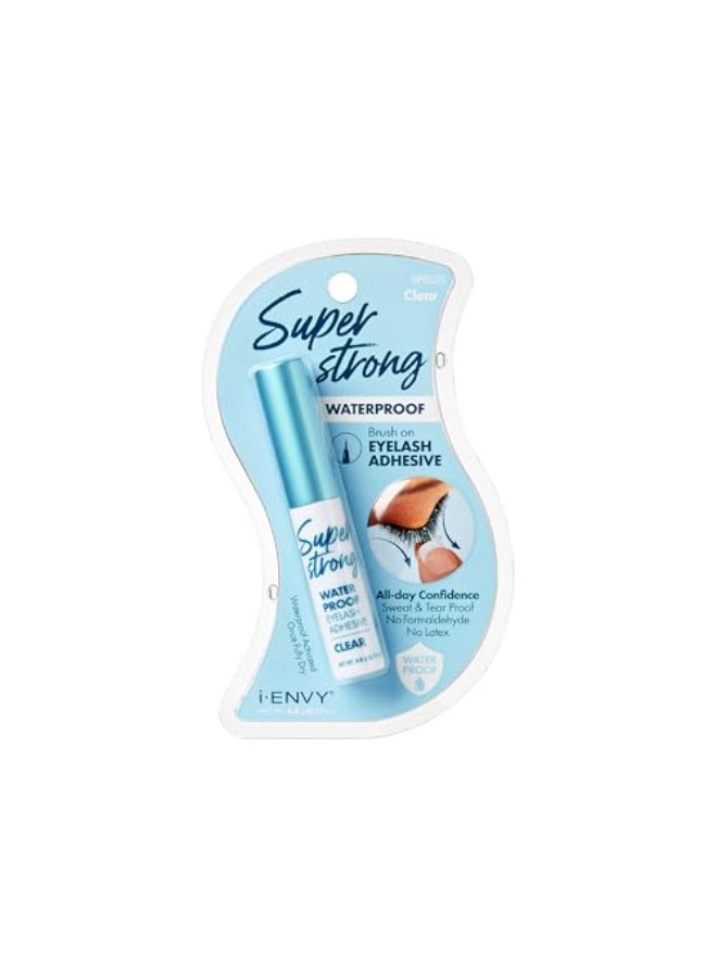 i.Envy iENVY Super Strong Waterproof Clear Eyelash Adhesive Long Lasting Sweat Tear Proof Lash Glue for Eyelash Extensions All Day Hold Durable BrushOn Waterproof 1 Pack 1 Count - Image 1