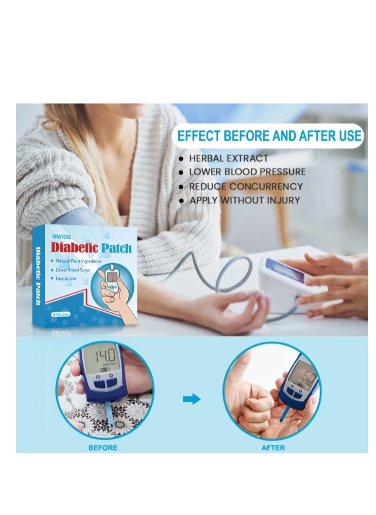 ERAYCEE 2 Bags of 12 Pcs Topical Diabetic Patch,Herbal Treatment,Focus On Regulating Blood Circulation And Balancing Organ System To Improve Pancreatic Function And Reduce Blood Sugar Content In The Body  - Image 3