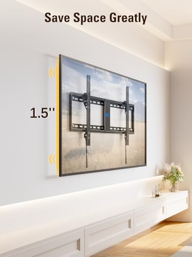 Mounting Dream Tilt TV Wall Mount for Most 42-84 inch TV, Universal Tilt TV Mount Wall Bracket with Low Profile Design, Max VESA 800x400mm and 132 LBS, Easy for Centering on 16", 18", 24", 32" Studs - Image 3