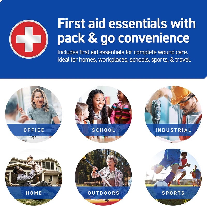 Care Science First Aid Kit 110 Pieces Professional Use for Travel Work School Home Car Emergency Survival Camping Hiking and More - Image 2