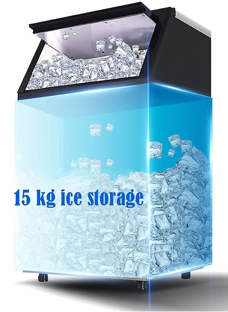 Generic Commercial Ice Maker Ice Machine Self Clean, 36 Cubes per Batch in 11-18 Minutes 55KG/24H,15KG Storage Bin, Advanced LCD Panel w/Clear Indicators。Automatic water intake and bottled water can be used.  - Image 2