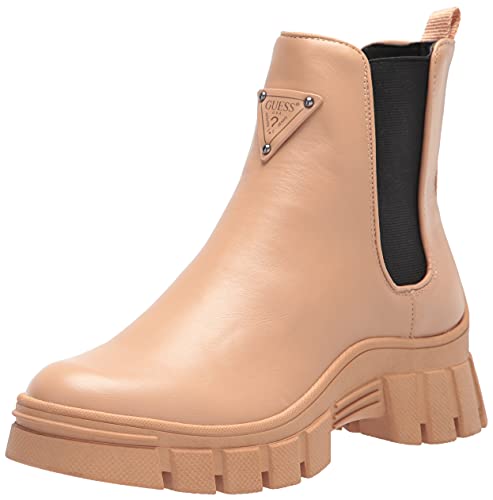 GUESS Women's Hestia Combat Boot, Nude, 6 - Image 1