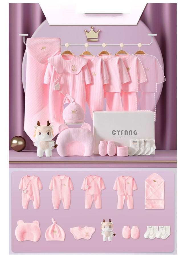 Bukela 18PCS Newborn Baby Gift Set, Newborn Layette Gift Set for Boys and Girls, Babies Essential Clothes Accessories with Baby Blanket, 100% Premium Cotton, for Spring Summer Autumn Winter Four Seasons - Image 1