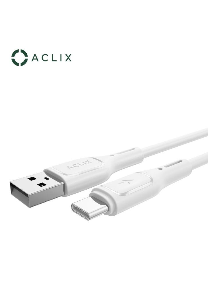 ACLIX Usb Type C Cable, Usb-C To Usb-A Cable, Usb C Charger Cable For Iphone 15, Samsung Galaxy S24, Google Pixel, Ipad, Macbook, Nintendo Switch And More - 1M White - Image 4