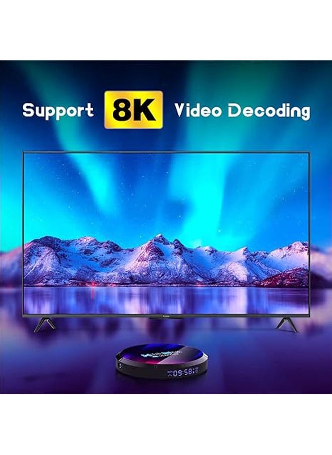 General - Android 13.0 TV Box, H96 Max DDR4 4GB RAM 64GB ROM Quad Core 64-bit WiFi6 Dual 2.4G/5.8G WiFi BT5.0 8K HDR10+ Ultra HD USB3.0 Player - Image 1