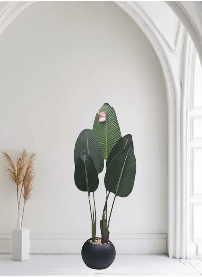 AL KHALDIYA Artificial tree planted in a green pot 