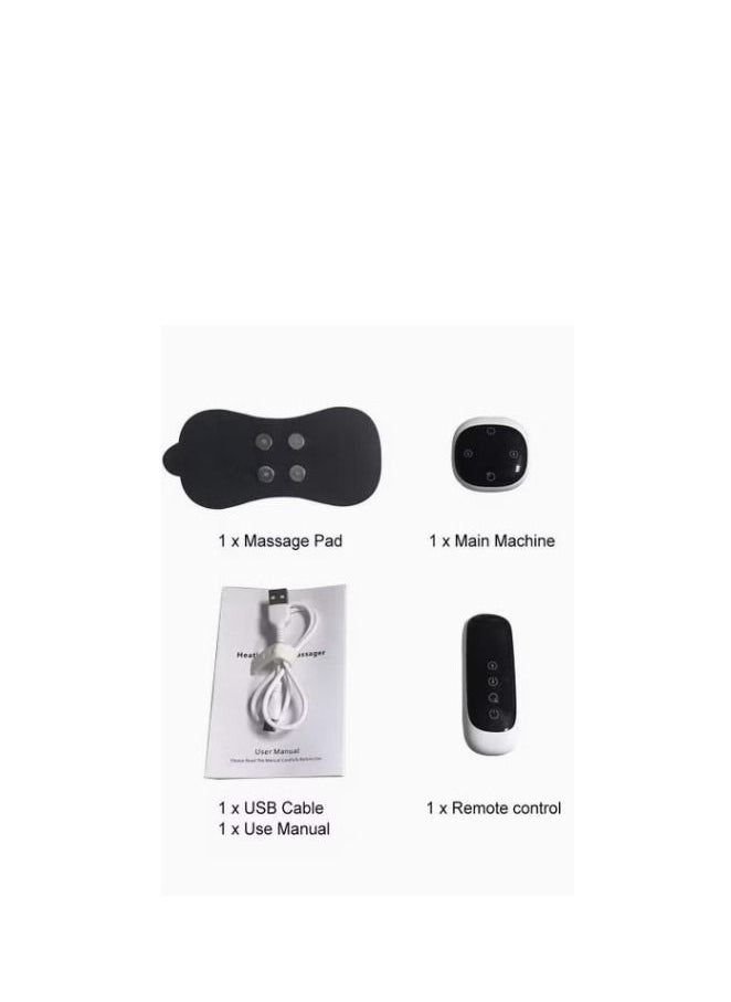 Wireless TENS Machine for Pain Relief Unit Heated Rechargeable Muscle Stimulator Portable EMS Massage Management Device Posterior Knee With Remote Control Sciatic and Joint Comfort