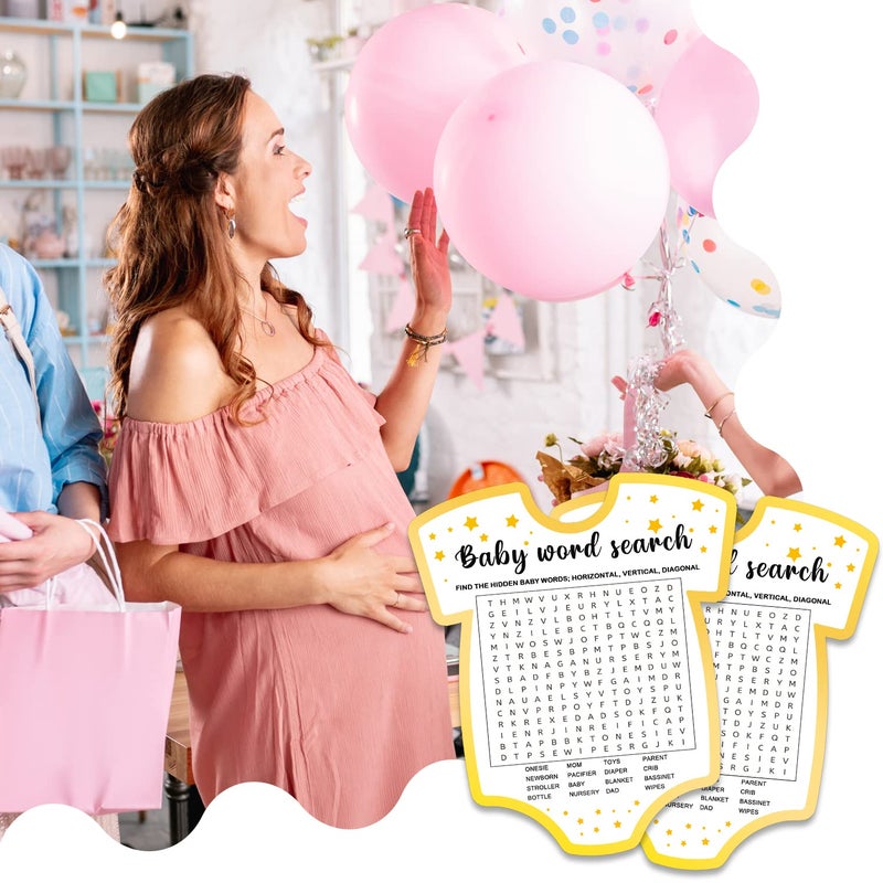 Misaidou Baby Shower Game, 30 Card Set with Answer Card, Tabletop Game for Baby Shower Party & Gender Reveal Games, Modern Design, Unisex Theme, 5x7 inches - Image 5