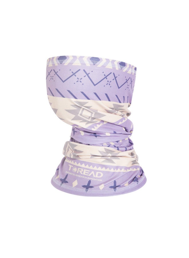 Toread Uni Outdoor Warm Windproof Cycling Face Scarf Tellcm90752 Purple Print Autumn Winter - Image 1