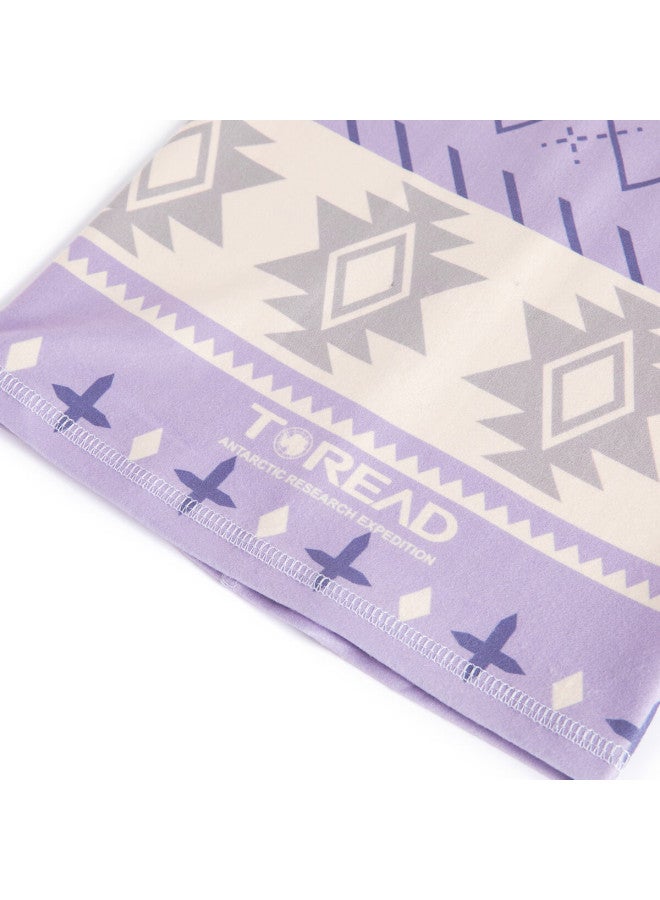 Toread Uni Outdoor Warm Windproof Cycling Face Scarf Tellcm90752 Purple Print Autumn Winter - Image 2
