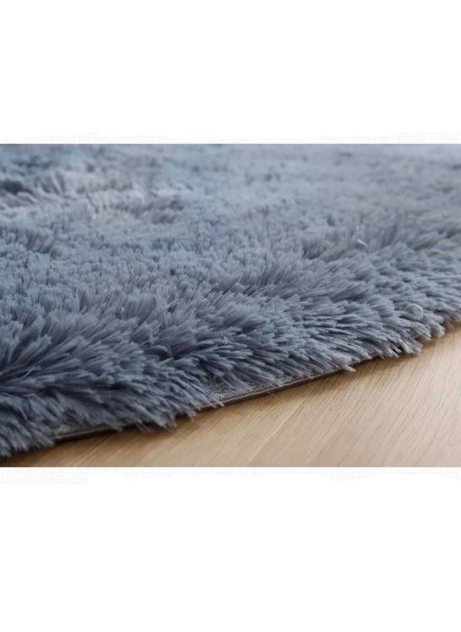 fashionhome Luxurious Super Soft Fur Living Room Non Skid Soft Microfiber Plush Bedroom Super Absorbent Rug Fluffy Warm Winter Round Mat Home Decoration Doorway kitchen Bathroom Runner Rug 100 x 100 cm  - Image 4