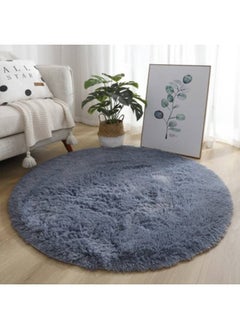 fashionhome Luxurious Super Soft Fur Living Room Non Skid Soft Microfiber Plush Bedroom Super Absorbent Rug Fluffy Warm Winter Round Mat Home Decoration Doorway kitchen Bathroom Runner Rug 100 x 100 cm  - Image 1