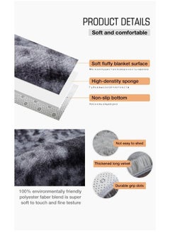 fashionhome Luxurious Super Soft Fur Living Room Non Skid Soft Microfiber Plush Bedroom Super Absorbent Rug Fluffy Warm Winter Round Mat Home Decoration Doorway kitchen Bathroom Runner Rug 100 x 100 cm  - Image 5