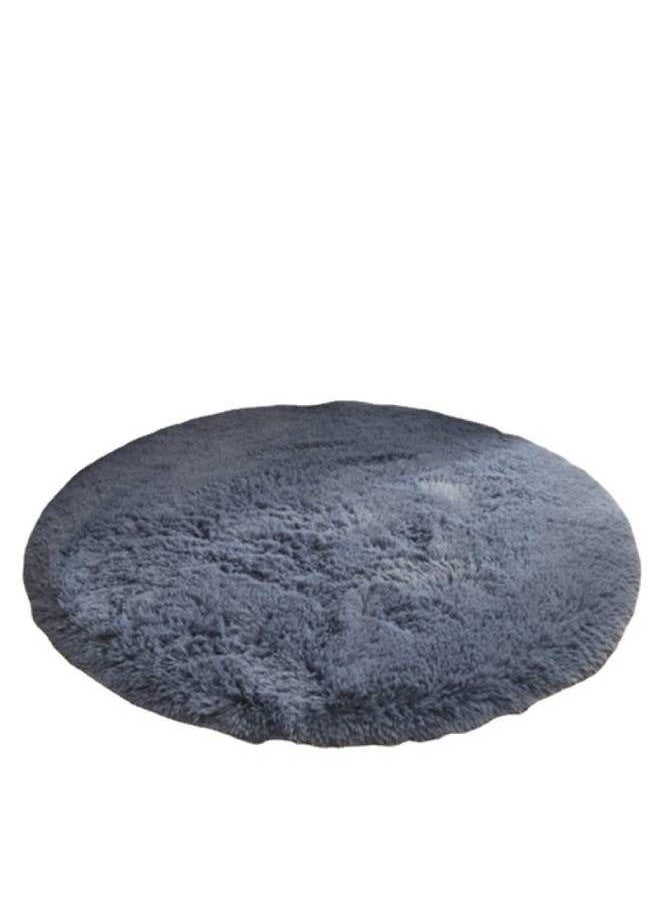 fashionhome Luxurious Super Soft Fur Living Room Non Skid Soft Microfiber Plush Bedroom Super Absorbent Rug Fluffy Warm Winter Round Mat Home Decoration Doorway kitchen Bathroom Runner Rug 100 x 100 cm  - Image 2