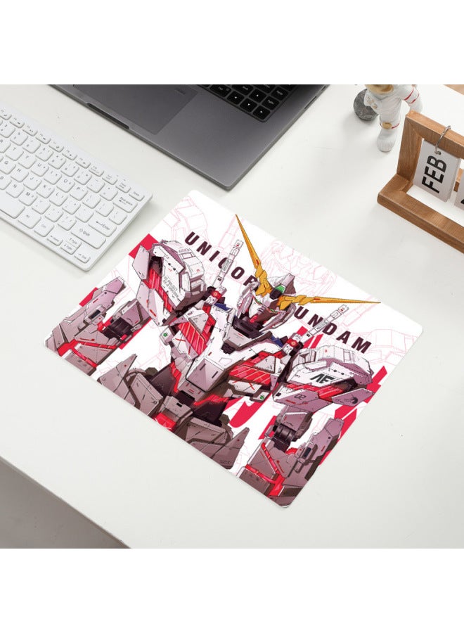 Gundam Cartoon Mouse Pad Game Mat Small Computer Table Mat Precision Lock Edge Desk Mat Mat-Color:300*250*2mm-Pattern:F-A5-18 - Image 1