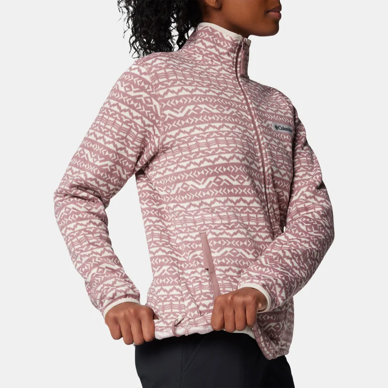 Columbia Women's Sweater Weather Printed Full-Zip Jacket