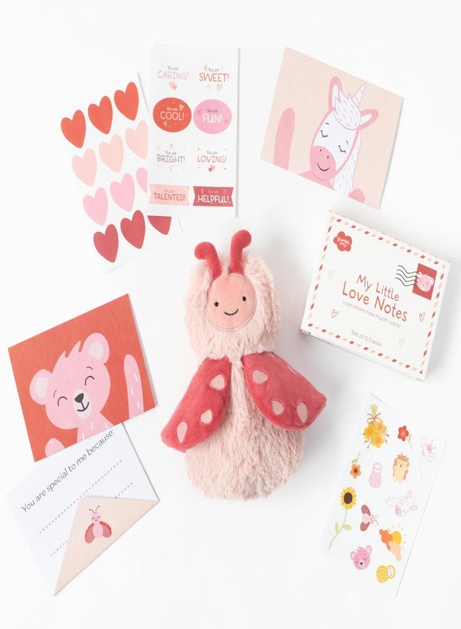 Slumberkins Lovebug's Love Notes Bundle | Lovebug Mini Plush Stuffed Animal & My Little Love Notes | Celebrate Your Love This Valentine's Day - Social Emotional Learning Toys for Boys and Girls - Image 1