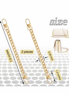 6 Pieces Purse Chain Strap Purse Strap Extender 0.6 Inch Wide Replacement  Flat Chain Strap with Buckles 7.9 Inches Handbags Replacement Accessories  for Wallet Clutch Satchel Shoulder Crossbody Bag - Yahoo Shopping