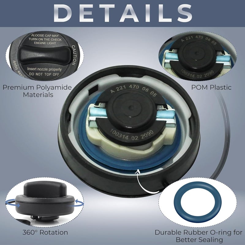 Manymiba Gas Cap for Mercedes Benz (2000-2018) - Image 3