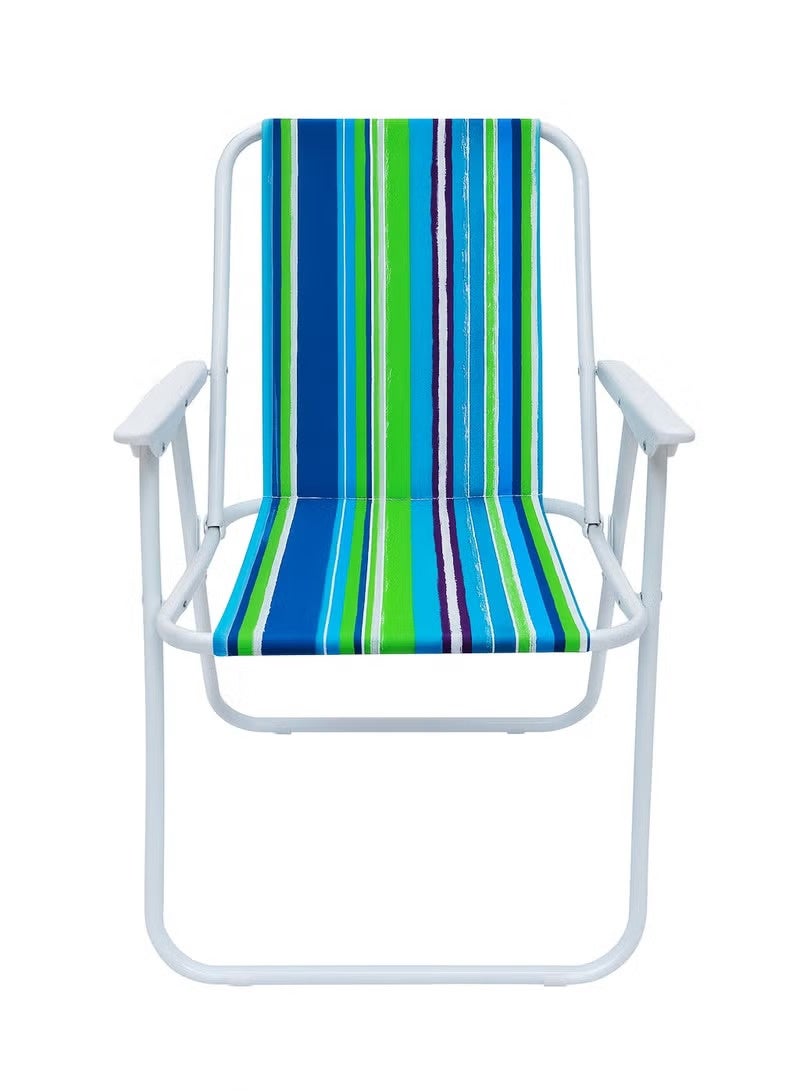 DEXO Foldable Outdoor Beach & Camping Chair – Lightweight, Easy-Carry, Waterproof Polyester Fabric & Steel Frame, Portable for Camping, Hiking, Patio, Festival - Image 1