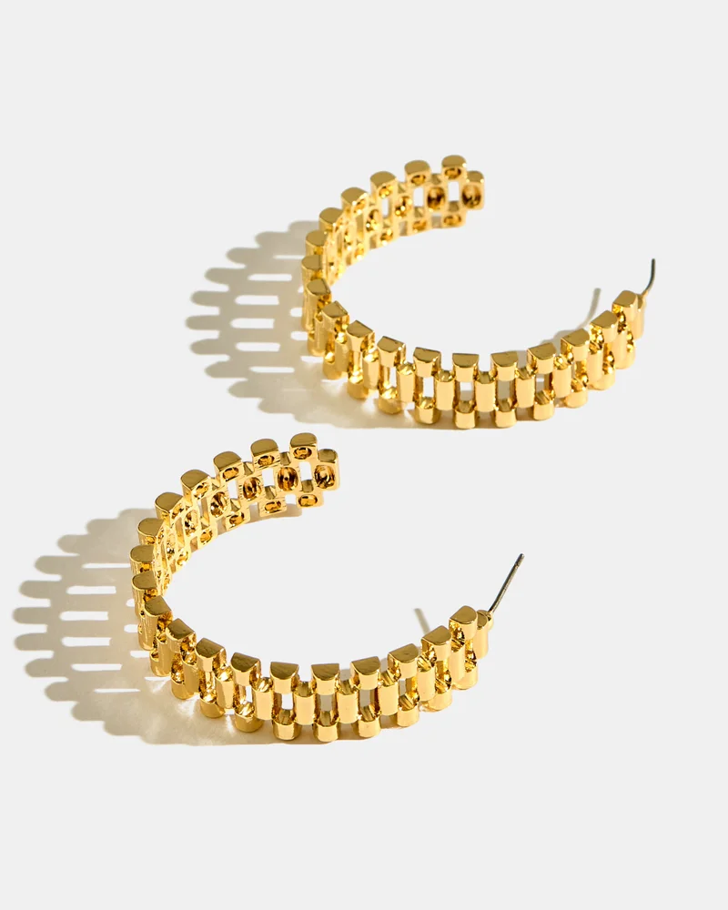 Redtag Women Gold Embellished Earrings