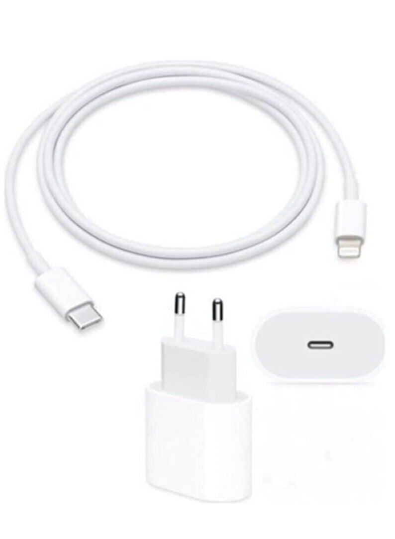 Apple Iphone  Adapter Charger 25W With USB-C - Lightning Cable - Image 1