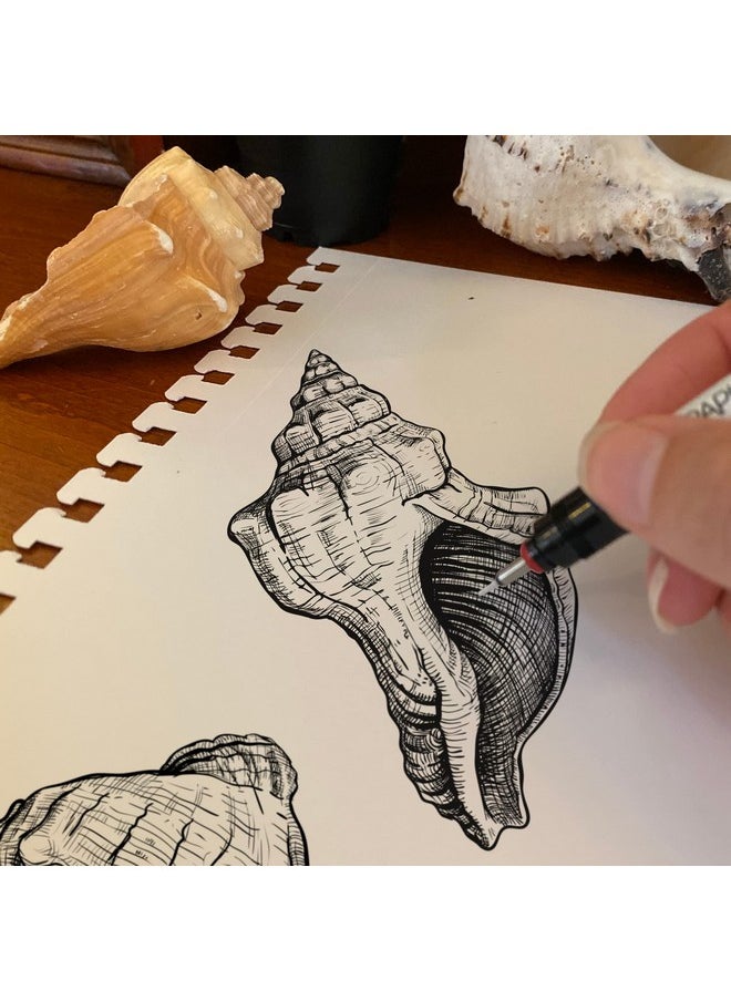كوه-آي-نور دفتر رسم أبيض من كوه-آي-نور، مقاس 9 × 12 بوصة، بصفحات إدخال وإخراج، وزن 70 رطلاً / 114 جرامًا لكل متر مربع، مُغلّف بسلك جانبي، 60 ورقة (عبوة من دفتر واحد)  - Image 2